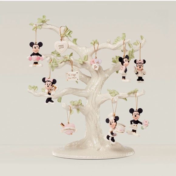 Lenox Disney Romantic Moments 10-Piece Valentine Mini Ornament Set - Sold Out - Picture 2 of 4